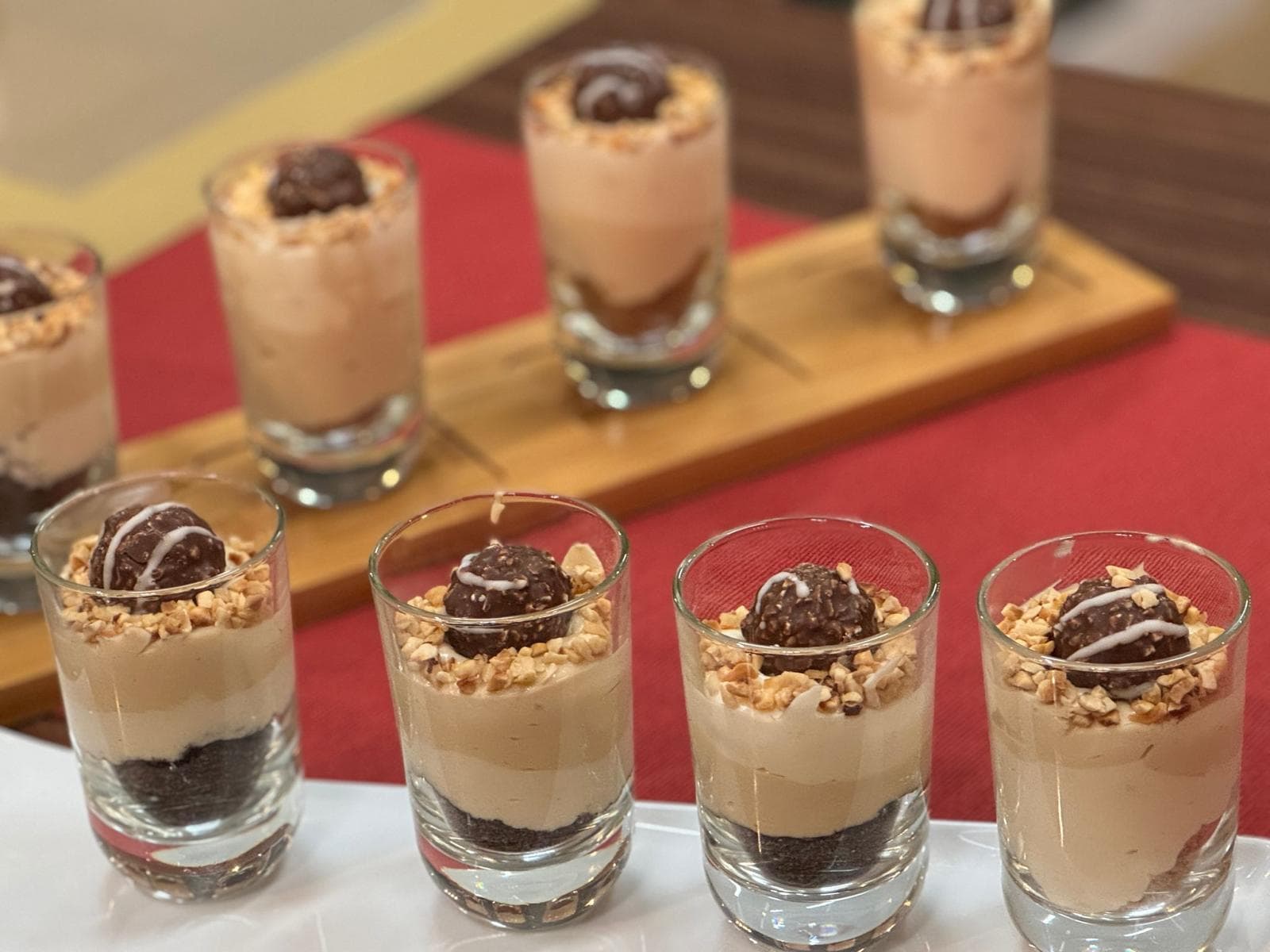 Ferrero Rocher dessert shots