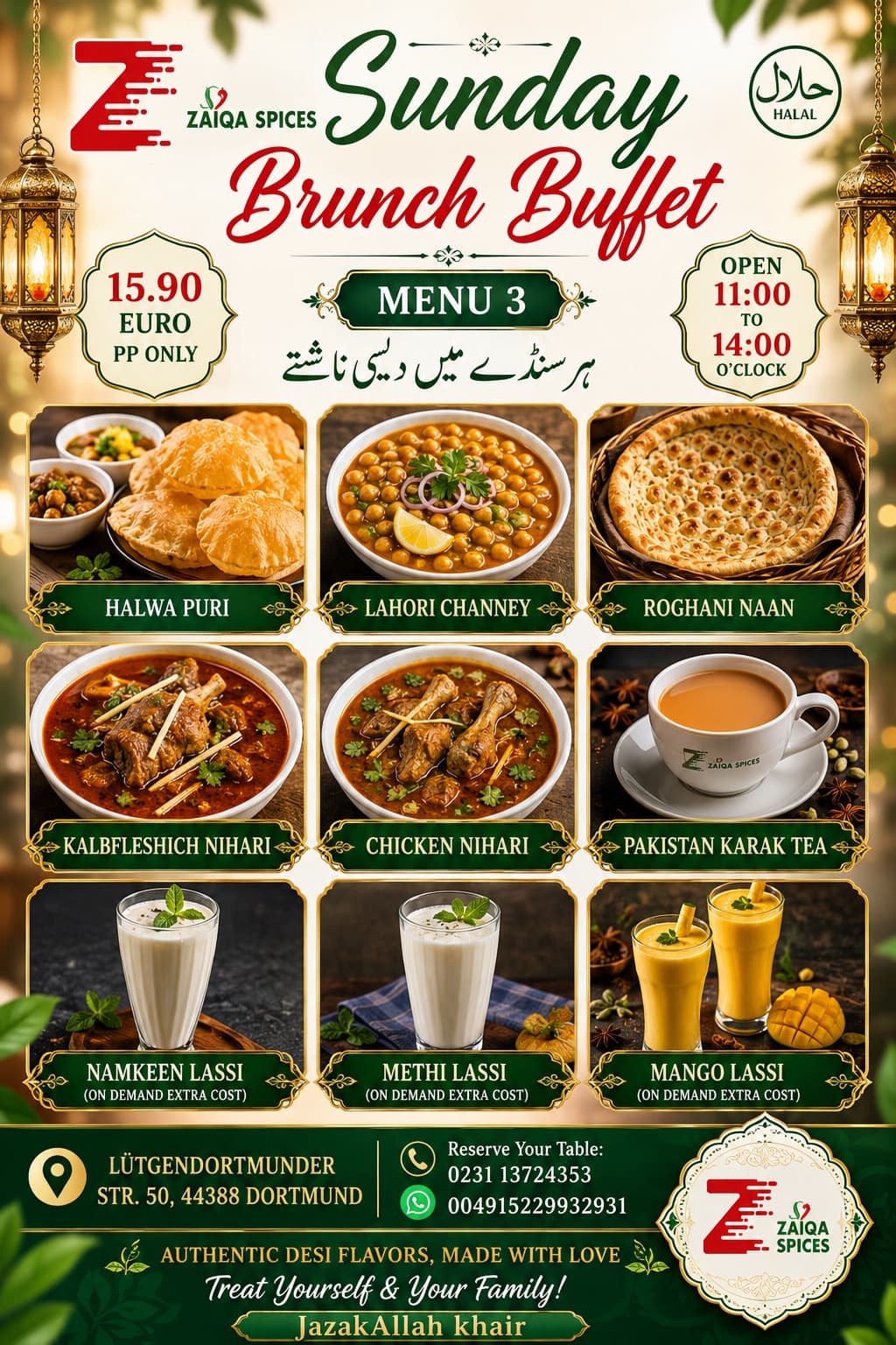 Sunday Brunch Buffet — Menu 4